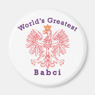 Aimant Le plus grand aigle rouge Babci du monde