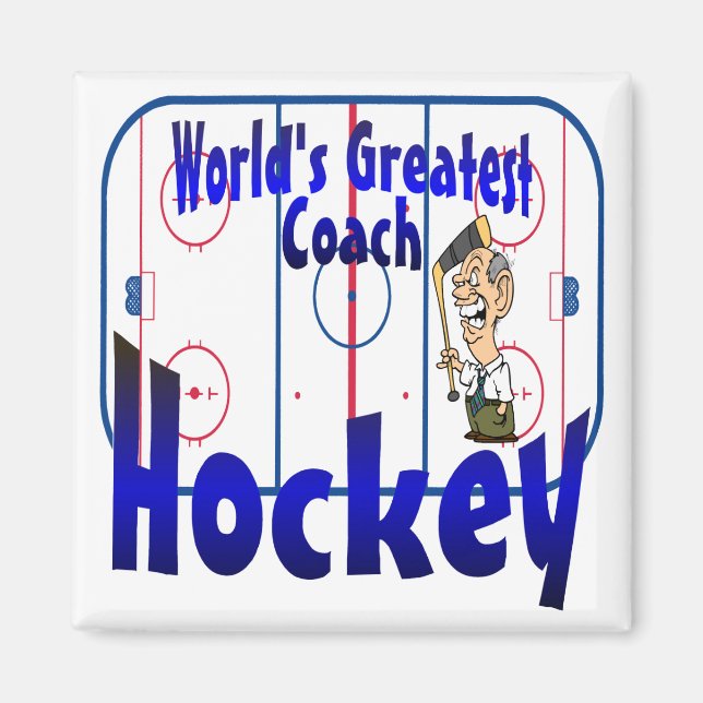 Aimant Le plus grand entraîneur de hockey du monde (Devant)