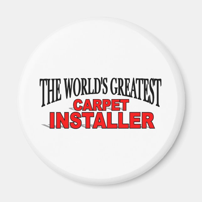 Aimant Le plus grand installateur de tapis au monde (Devant)