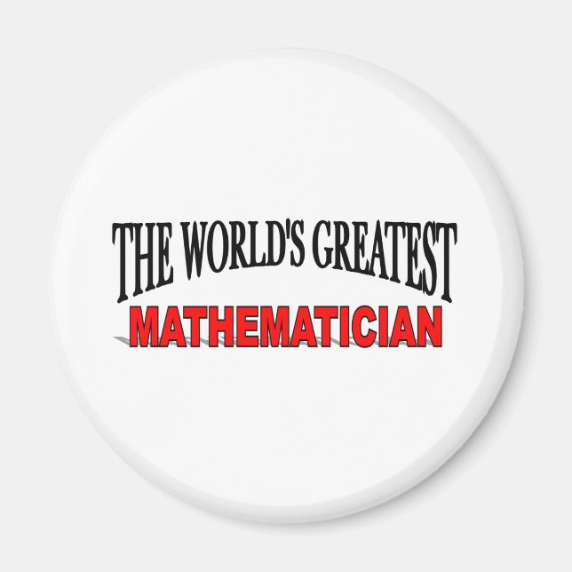 Aimant Le plus grand mathématicien du monde (Devant)