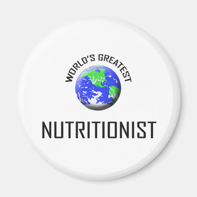 Aimant Le plus grand nutritionniste du monde (Devant)