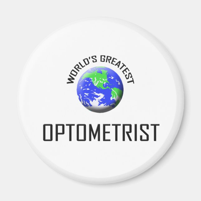 Aimant Le plus grand optométriste du monde (Devant)