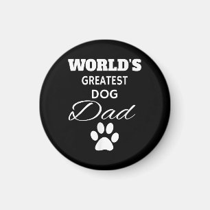 Aimant Le plus grand papa de chien du monde T-shirt, Aime