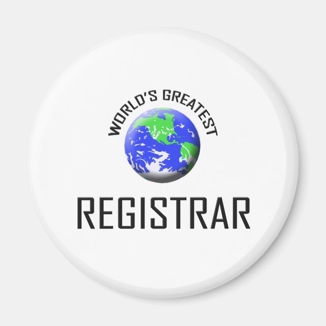 Aimant Le plus grand registraire du monde (Devant)