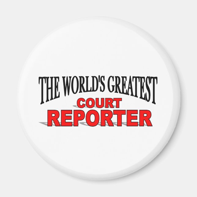 Aimant Le plus grand reporter judiciaire du monde (Devant)