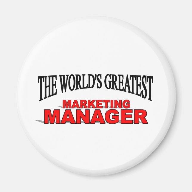 Aimant Le plus grand responsable marketing au monde (Devant)
