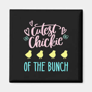 Aimant Le plus mignon poussin de la bande Pâques Poulet M