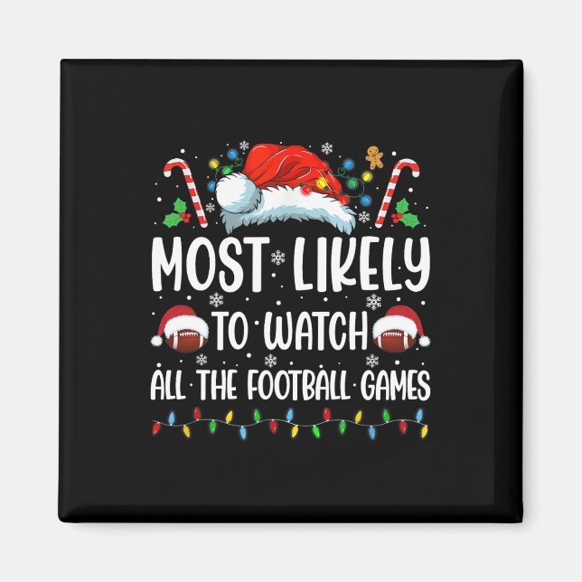 Aimant Le Plus Probable À Regarder Tous Les Jeux De Footb (Devant)