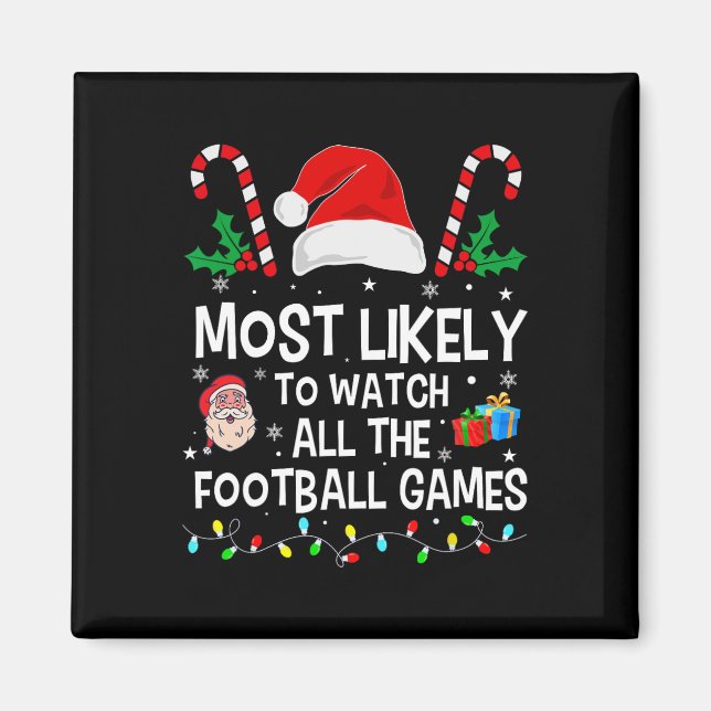 Aimant Le Plus Probable À Regarder Tous Les Jeux De Footb (Devant)