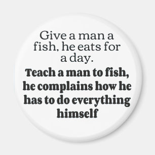 Aimant Le poisson d'homme se plaint FB