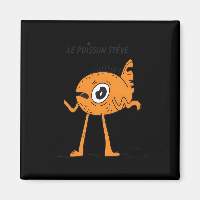 Aimant Le Poisson Steve Cute & Funny (Devant)