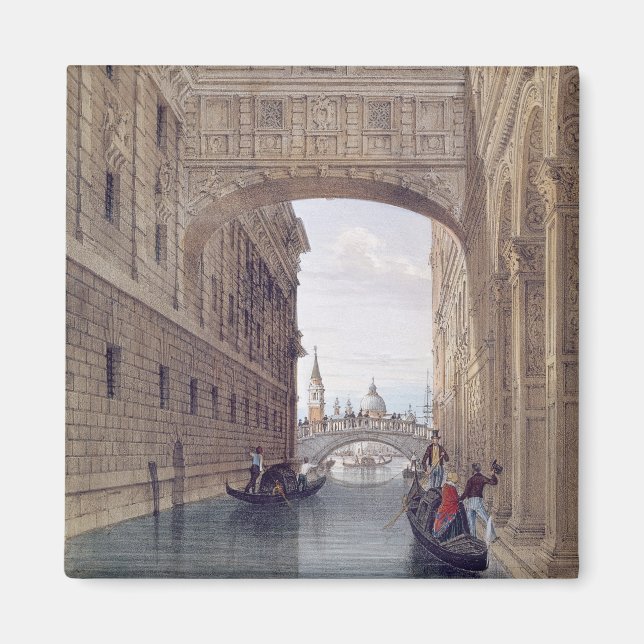 Aimant Le pont des Soupirs, Venise, gravé par Lefevre ( (Devant)