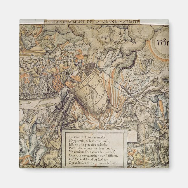 Aimant Le pot de fusion renversant (Devant)