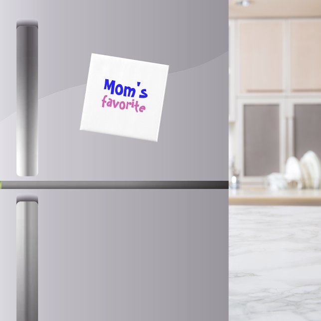 Aimant "Le préféré de maman" Citation de Rivalité Mignonn (Créateur téléchargé)
