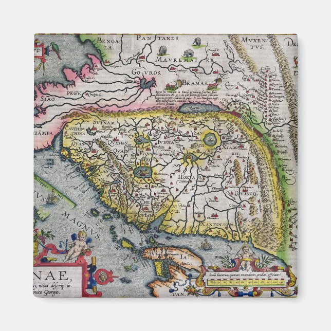 Aimant Le premier Atlas occidental Chine | 1584 (Devant)