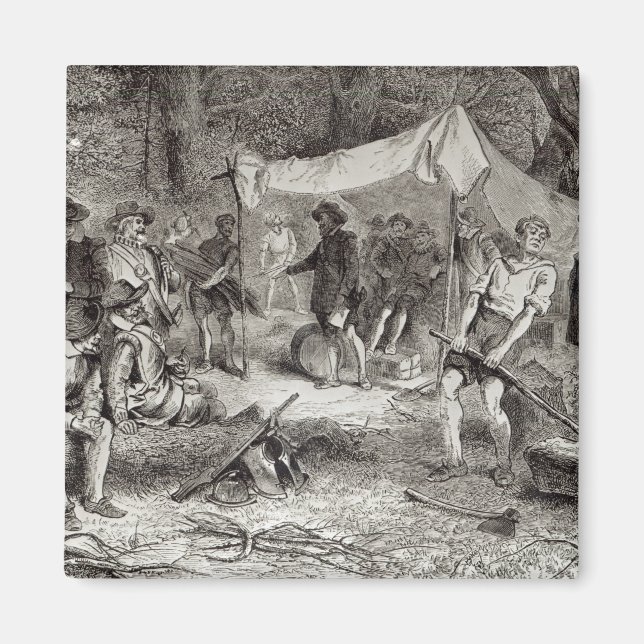 Aimant Le premier jour à Jamestown (Devant)