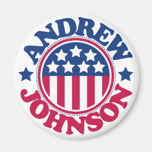 Aimant Le président américain Andrew Johnson