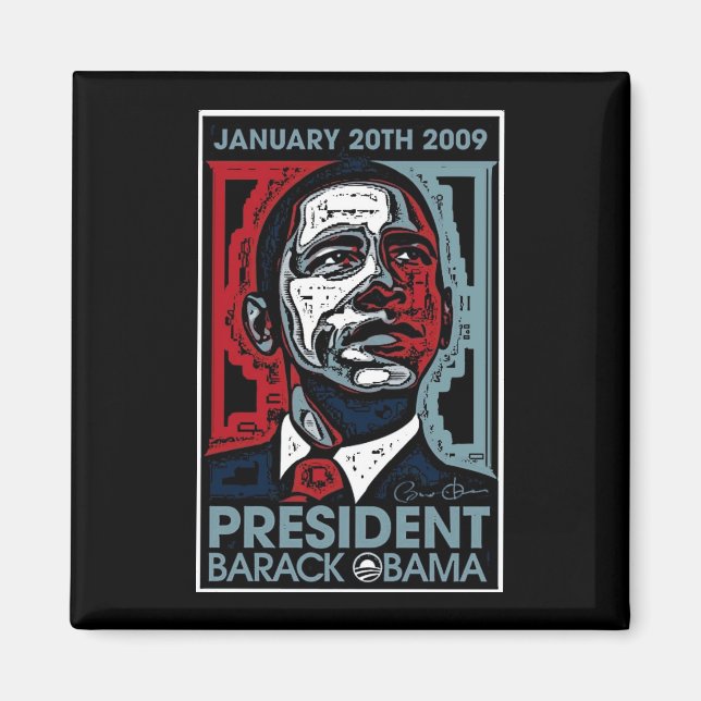 Aimant Le Président Barack Obama le 20 janvier 2009 (Devant)