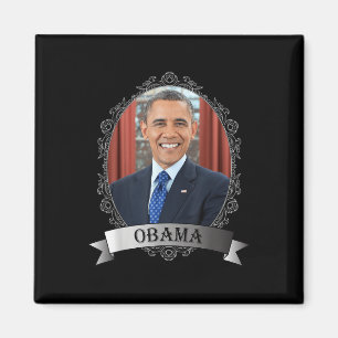 Aimant Le président Barak Obama Portrait_1