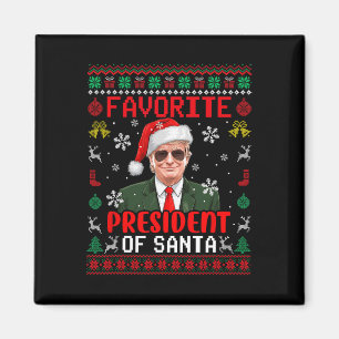 Aimant Le Président Préféré De Père Noël Xmas Trump Fier