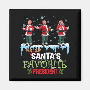 Aimant Le président préféré du Père Noël Santa Trump Dans
