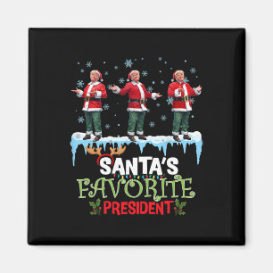 Aimant Le président préféré du Père Noël Santa Trump Dans