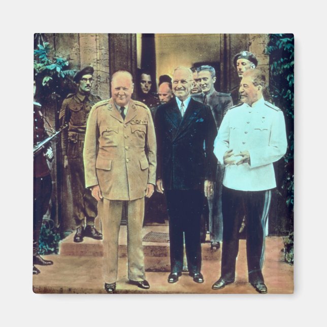 Aimant Le président Truman et Joseph Staline (Devant)