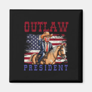 Aimant Le président Trump Cowboy Trump 2024 condamné Felo