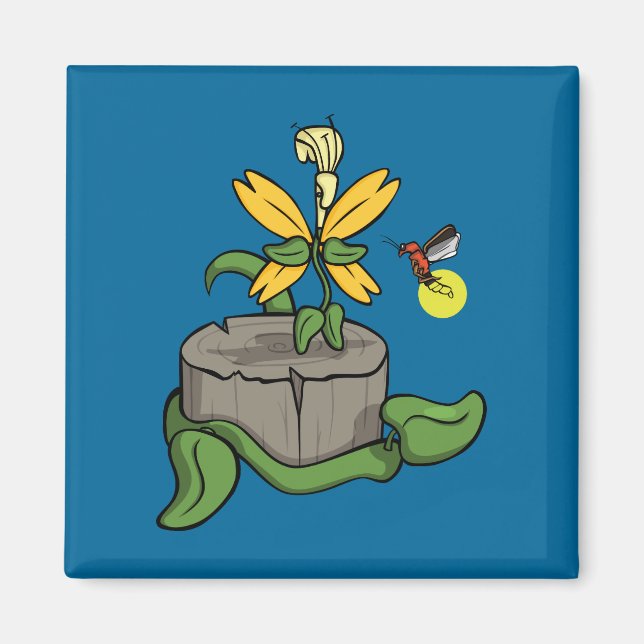 Aimant Le printemps salue l'aimant d'été (Devant)