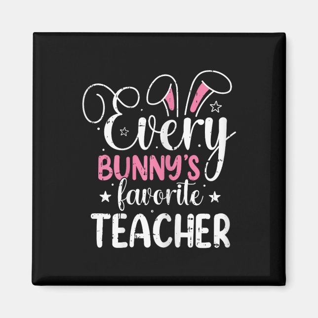 Aimant Le professeur préféré de tous les lapins Pâques dr (Devant)