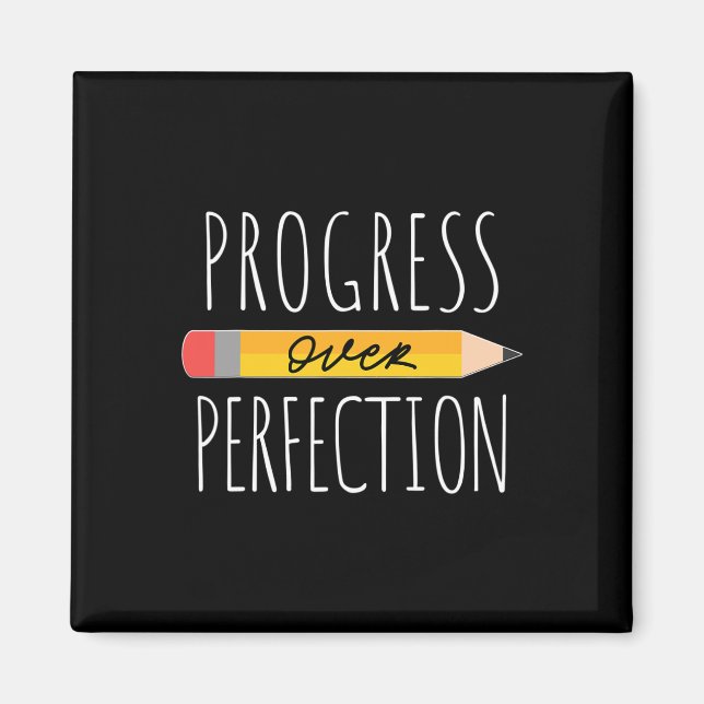 Aimant Le progrès motivationnel sur la perfection retour  (Devant)