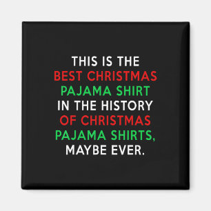 Aimant Le pyjama de Noël de Trump - Citation amusante de