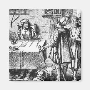 Aimant Le récepteur des impôts, après une gravure sur