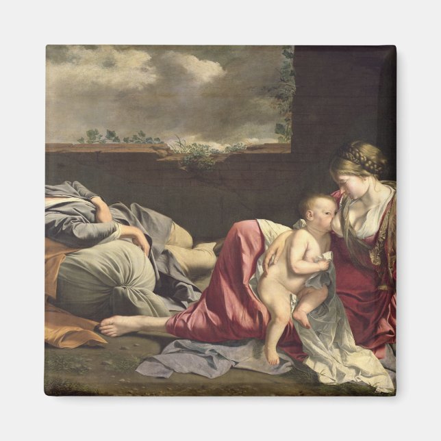 Aimant Le reste du vol vers l'Egypte, 1628 (Devant)