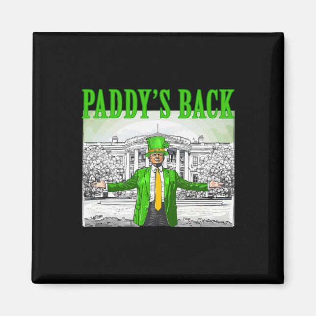 Aimant Le retour de Paddy Drôle Trump Saint-Patrick Chanc (Devant)