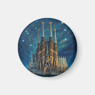 Aimant Le rêve étoilé de Gaudi Barcelone Sagrada Famili