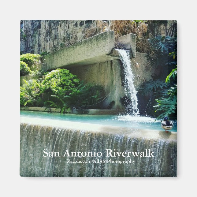 Aimant Le Riverwalk de San Antonio (Devant)