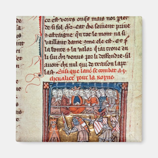 Aimant Le roi Arthur et Guinevere regardent un (Devant)