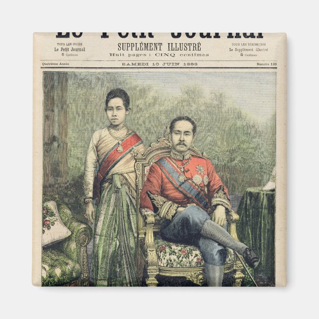 Aimant Le roi et la reine du Siam (Devant)