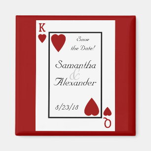 Aimant Le roi/Reine de carte de jeu sauvent l'aimant de