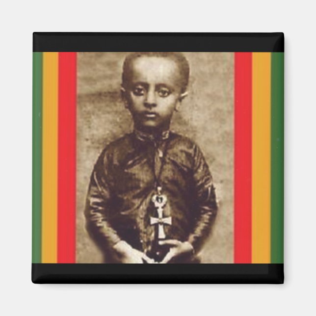 Aimant Le roi Selassie I dans sa jeunesse (Rasta Heart) (Devant)