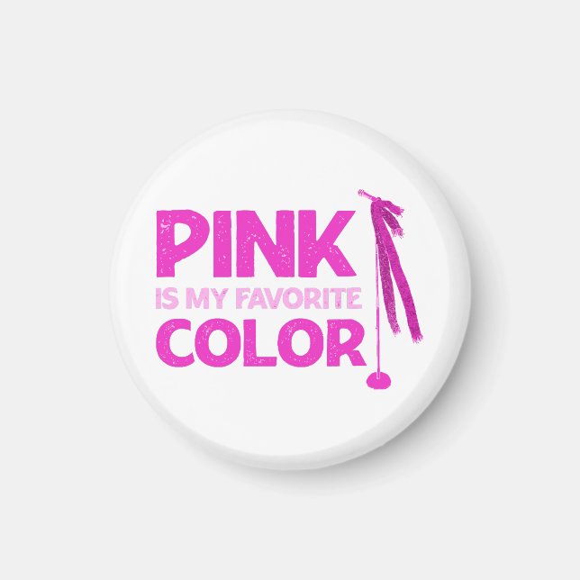 Aimant Le Rose Est Ma Couleur Préférée (Devant)