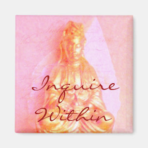 Aimant Le rose s'enquièrent dans l'aimant