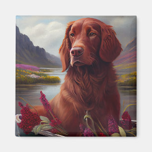 Aimant Le rouge irlandais sur une pagaie : une aventure P