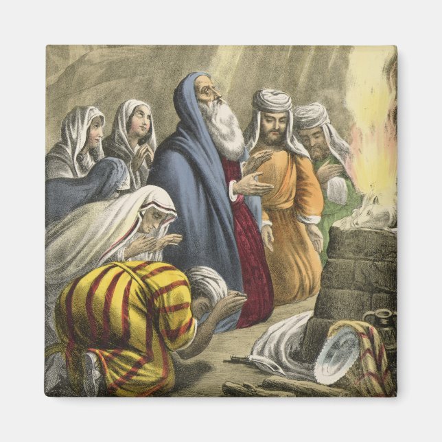 Aimant Le sacrifice de Noé pour quitter l'Arche, d'une bi (Devant)