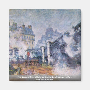 Aimant Le saint Lazare de gare ferroviaire de pont de