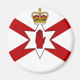 Aimant Le saint Patrick pour l'Irlande du Nord a couronn