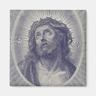 Aimant Le Saint Visage de Jésus avec Couronne d'Épines Ar