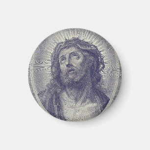 Aimant Le Saint Visage de Jésus avec Couronne d'Épines Ar