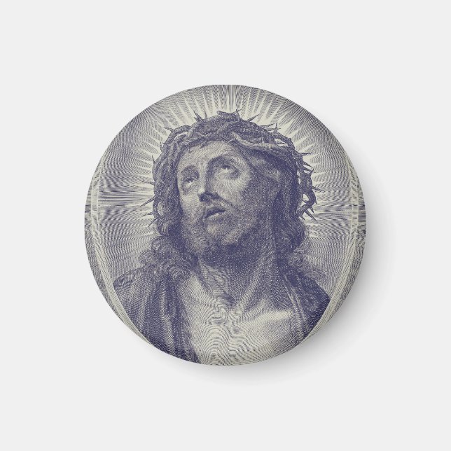 Aimant Le Saint Visage de Jésus avec Couronne d'Épines Ar (Devant)